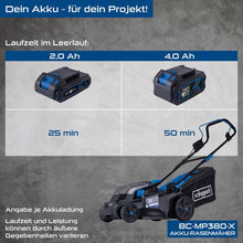 Load image into Gallery viewer, Sláttuvél 380 mm sláttubreidd 2x20V