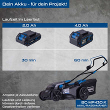 Load image into Gallery viewer, Sláttuvél 470 mm sláttubreidd 4x20V rafhlöður
