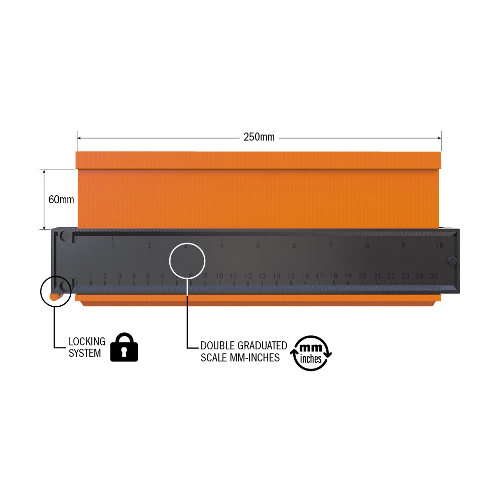 Mátari 250mm x 60mm m lás CMT