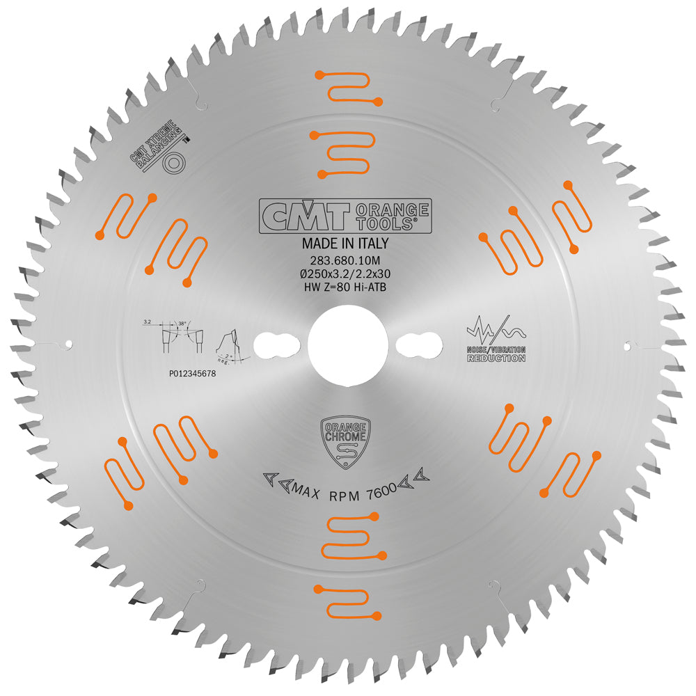 Sagarblað 250x30 Z80 3,2 ATB -2/38° OrCr