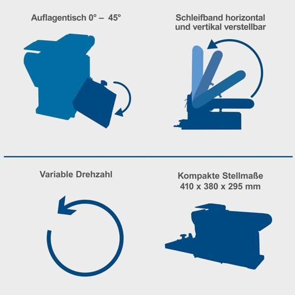 Beltaslípivél BTS800 vario Scheppach