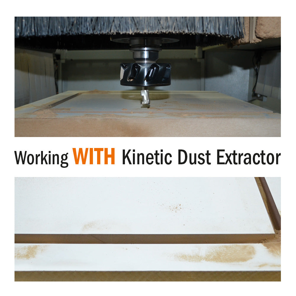 KINETIC DUST EXTRACTOR D=100 RH FOR CHUC