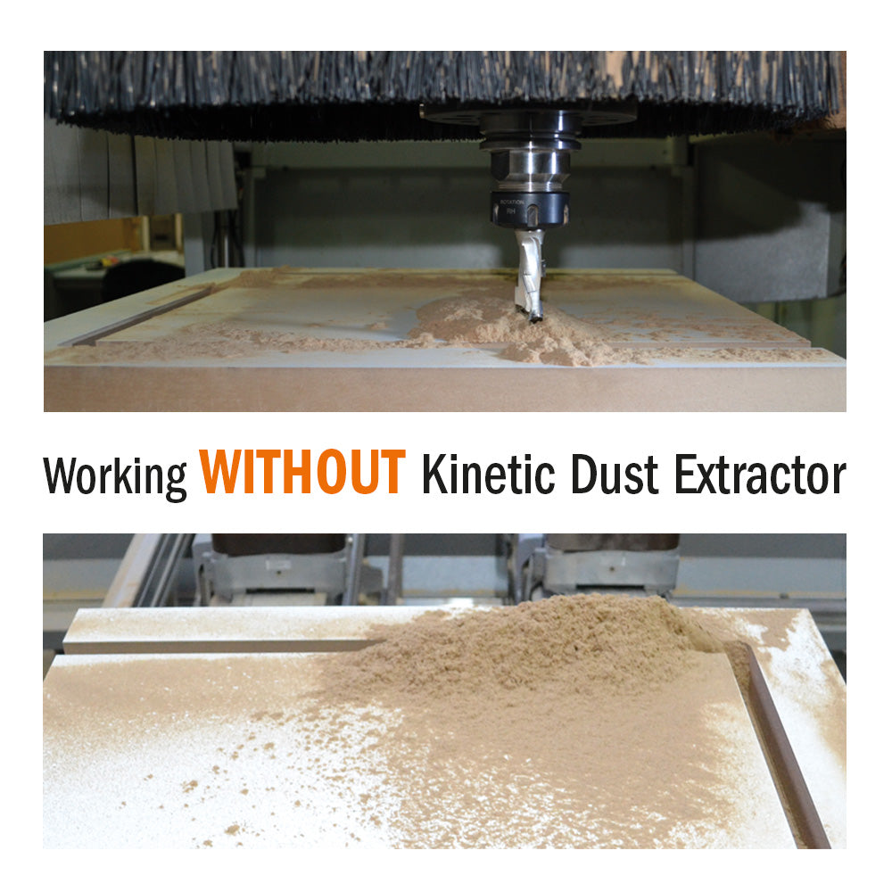 KINETIC DUST EXTRACTOR D=100 RH FOR CHUC