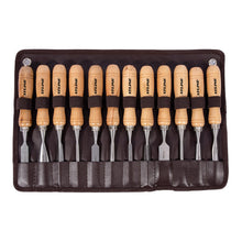 Load image into Gallery viewer, Carving Chisel Set, Wooden Handle 12pcs