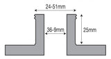 Nexus Pin jaw 24-51mm outside x 25mm