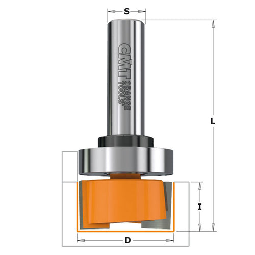 Milling tooth 19mm x 9.5 with bearing 6.35mm