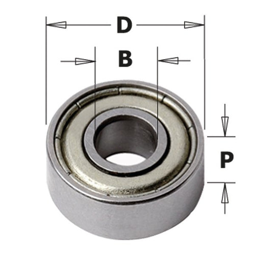 Bearing D=4,76 - 28,5mm