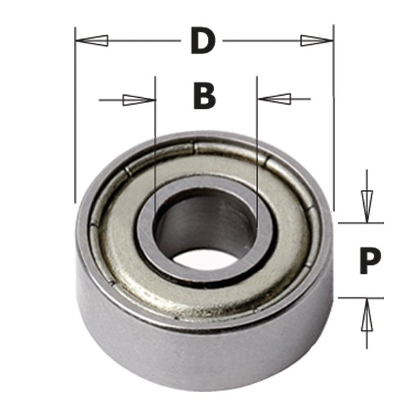 Bearing D=31,7 - 12,7mm
