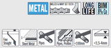 Brzeszczot mieczowy 5 szt. 130/150 flex metal