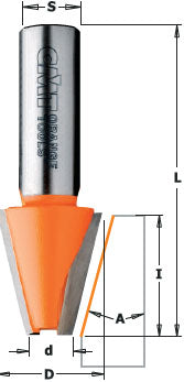 CMT handfræsitönn f. corean 12mm leggur