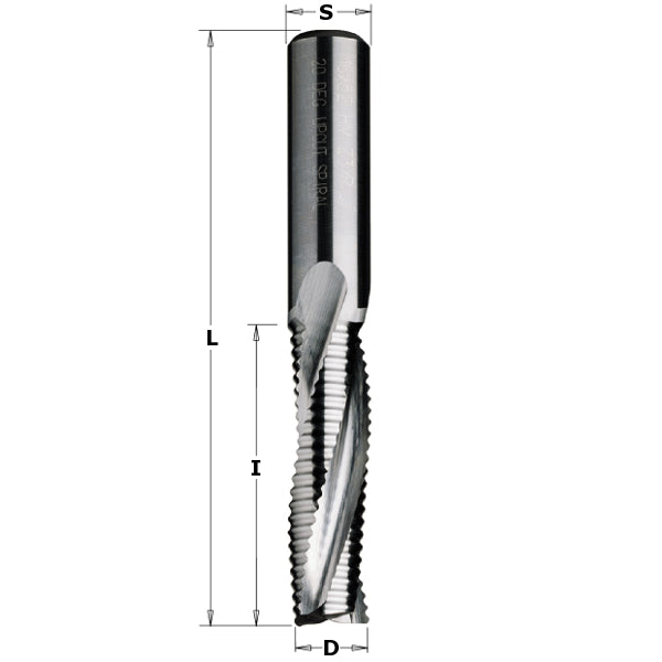 CMT Up-Cut Spiral Bit 12x32x80mm