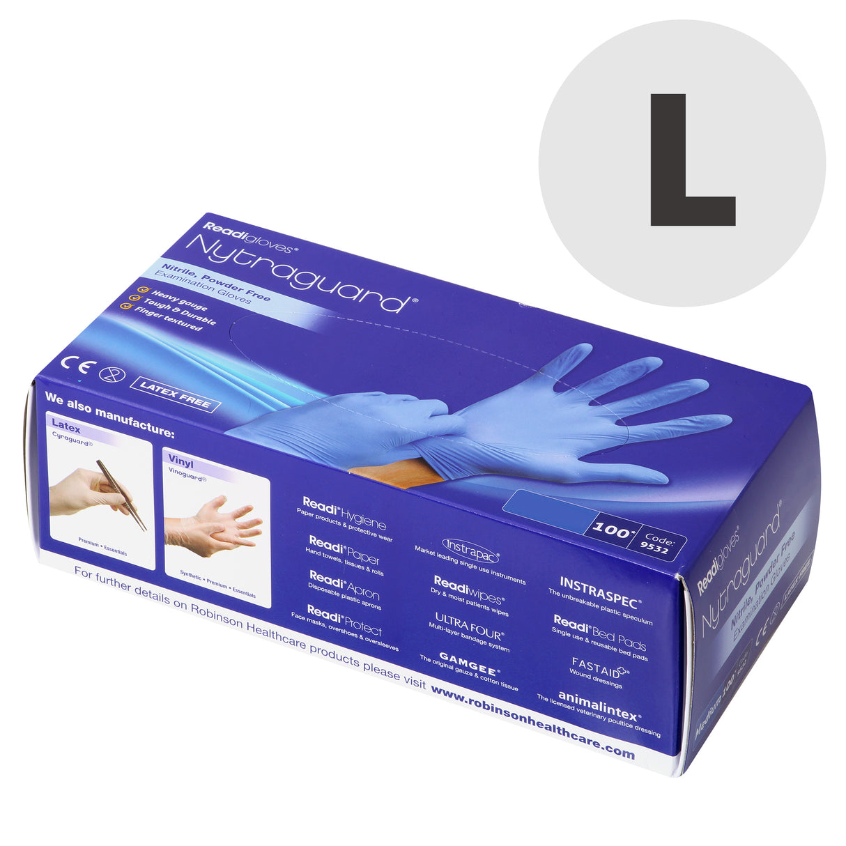 Gloves nitrile large 100pcs box