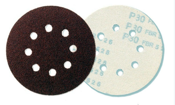 Sandpaper disc 125mm gr 080 25 in a pack