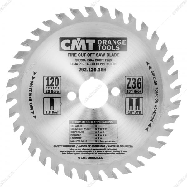 Sagarblað 120mm 20gat Z36 CMT