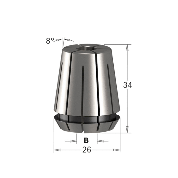 Collet ER25 08mm
