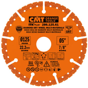 Sagarblað 125x22,2 Multimaterial