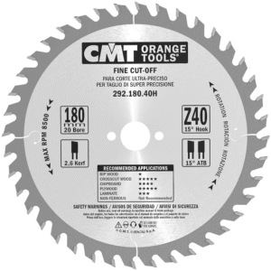 Sagarblað 180x20 Z40 Fine cut CMT