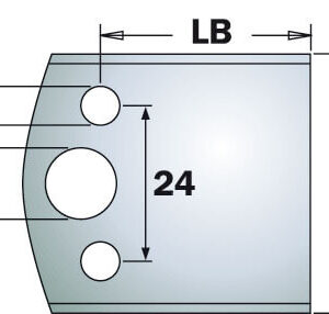 Hnífar í fræsihjól. Óbrýndir