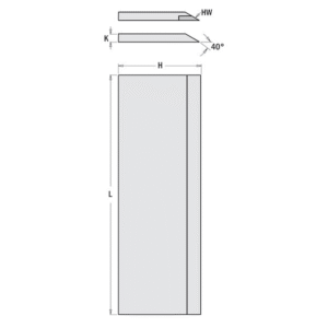 Hefilhnífur 260x30x3mm HS 18%W