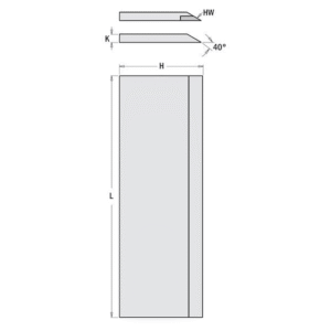 Hefilhnífur 310x30x3 HS 18%W 2stk