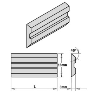2-PIECE HPS PLANER AND JOINTER KNIFE SET