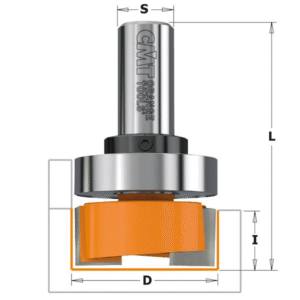 Fræsitönn S=8mm 12mm lega topp