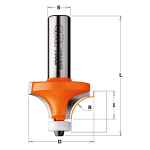Fræsitönn S=8mm 16,7mm  R2