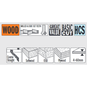 Stingsagarblöð basic cut 5st 100mm 4-60m