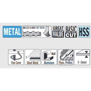Stingsagarblöð basic flex cut mám l1-3mm