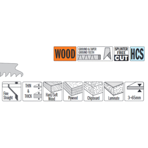 Stingsagarblöð 5st progressive 3-65mm