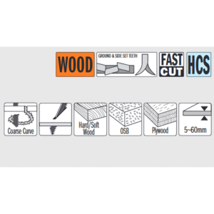 Stingsagarblöð fas cut 5st 100mm 5-60mm2