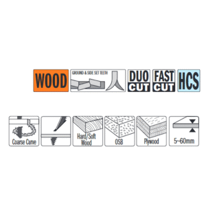 Stingsagarblöð Fas Cut 5st 100mm 5-60mm3