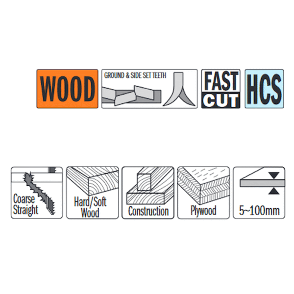 Stingsagarblöð fast cut 5st 100mm 5-100m