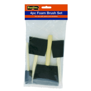 Frauðburstar 4 í pakka (poly brush)