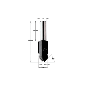 CMT Countersink LT=60 D=3/16 S=10 RH