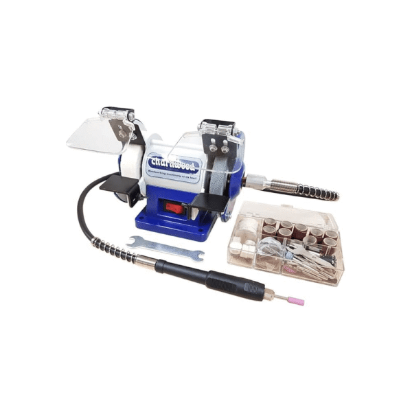 Smergel með barka og fylgihlutum