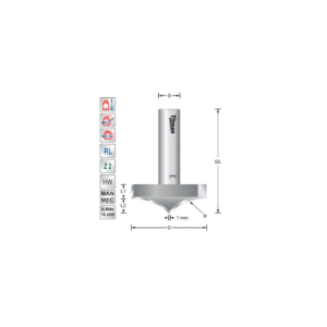 Titman Barley Twist 8mm leggur