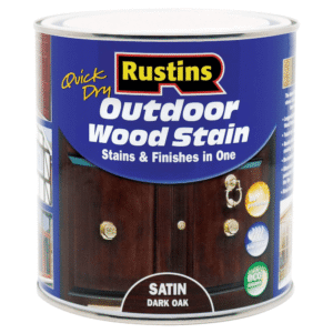 Rustins flexterior satin dark oak