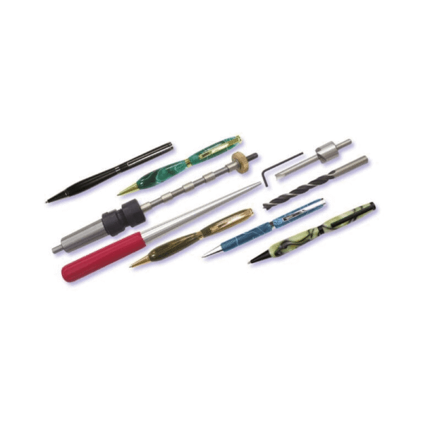 Sett til að renna penna