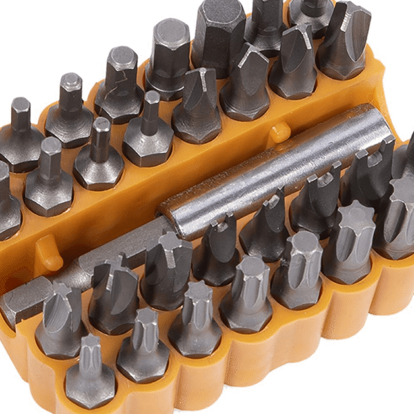 Skrúfbitasett 1/4!, 33pcs, CrV